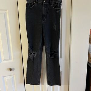 Abercrombie & Fitch Black 90’s Straight Ultra High Rise Jeans